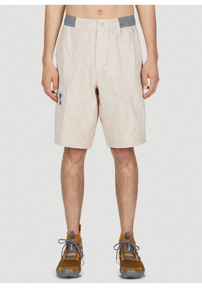 adidas Terrex x And Wander Logo Print Technical Shorts - Man Shorts Beige 32