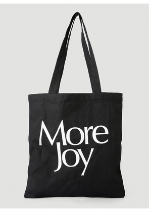 More Joy Logo Print Tote Bag -  Tote Bags Black One Size