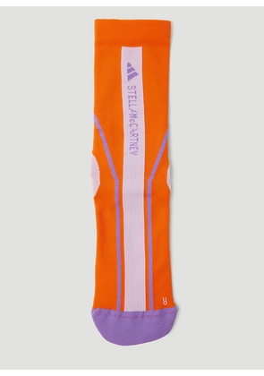 adidas by Stella McCartney Logo Long Socks - Woman Socks Orange Xs