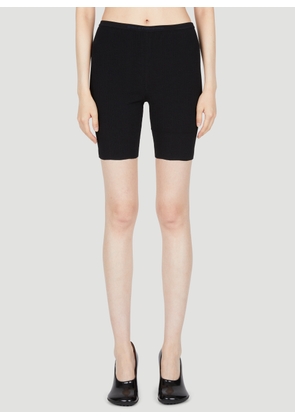 Paco Rabanne Embroidered Logo Cycling Shorts - Woman Shorts Black S