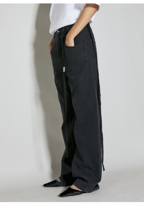 Ann Demeulemeester Claire Denim Jeans - Woman Jeans Grey It - 42