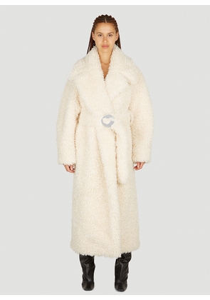 Coperni Belted Maxi Coat - Woman Coats Beige Fr - 36