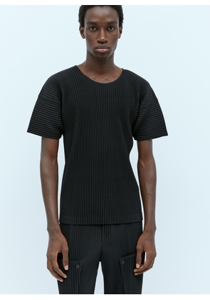 Homme Plissé Issey Miyake Pleated T-shirt - Man T-shirts Black 2