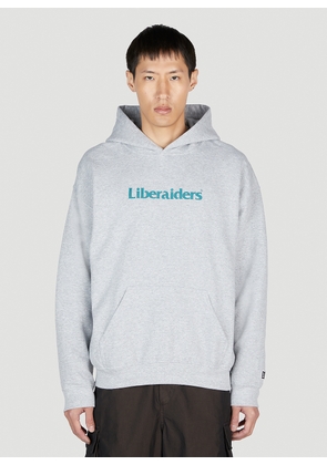 Liberaiders Logo Hooded Sweatshirt - Man Sweatshirts Grey Xl