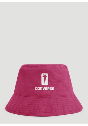 Rick Owens DRKSHDW x Converse Logo Print Bucket Hat -  Hats Pink S - M