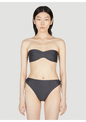 Ziah Hardi Bandeau Bikini Top - Woman Swimwear Grey Uk - 14