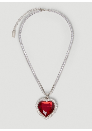 Vetements Crystal Heart Necklace - Man Jewellery Red One Size