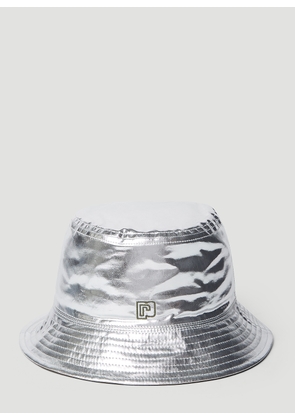 Paco Rabanne Metallic Bucket Hat - Woman Hats Silver One Size