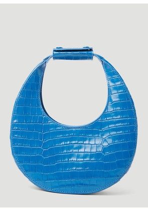 Staud Mini Moon Shoulder Bag - Woman Handbags Blue One Size