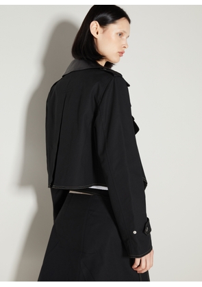 Helmut Lang Cropped Trench Jacket - Woman Jackets Black L