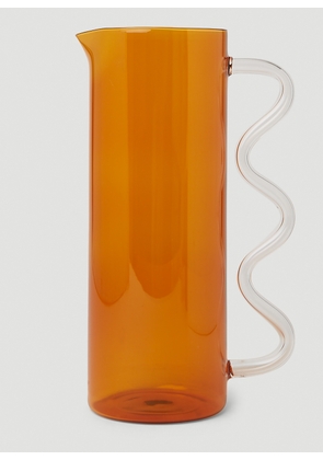 Sophie Lou Jacobsen Wave Pitcher -  Glassware Orange One Size