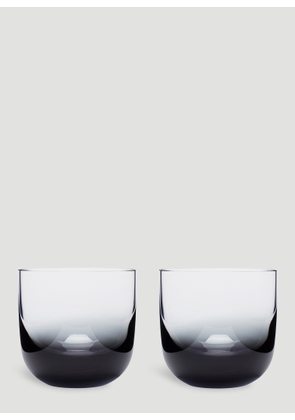 Tom Dixon Set Of Two Tank Whiskey Glasses -  Glassware White One Size