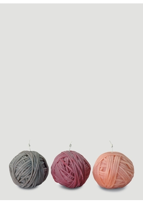 Missoni Home Three-pack Gomitolo Candles -  Candles & Scents Orange One Size