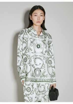 Alexander Wang Money Print Silk Shirt - Woman Shirts White M - L