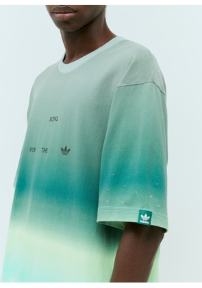 adidas x Song for the Mute Logo Print Gradient T-shirt - Man T-shirts Green M
