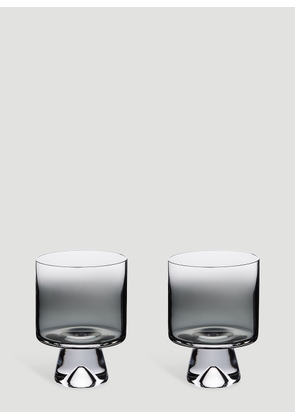 Tom Dixon Tank Low Ball Set-of-two Glasses -  Glassware Black One Size