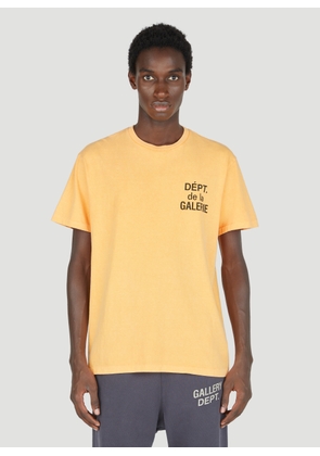 Gallery Dept. French Logo Print T-shirt - Man T-shirts Orange S