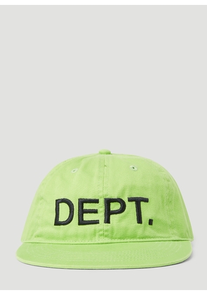 Gallery Dept. Logo Embroidery Baseball Cap - Man Hats Green One Size