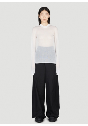 Ann Demeulemeester Betsy Long Sleeve Top - Woman Tops White M