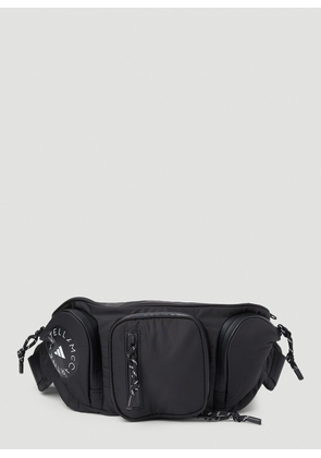 adidas by Stella McCartney Logo Print Belt Bag - Woman Belt Bags Black One Size