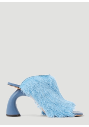Dries Van Noten Ponyhair Mules - Woman Heels Blue Eu - 38