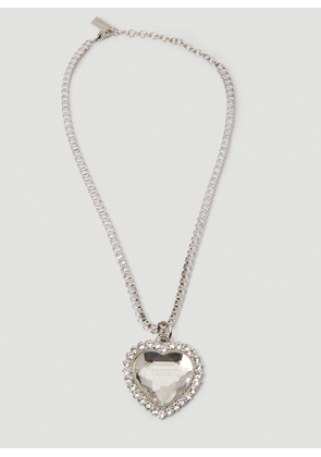 VETEMENTS Crystal Heart Necklace -  Jewellery Silver One Size