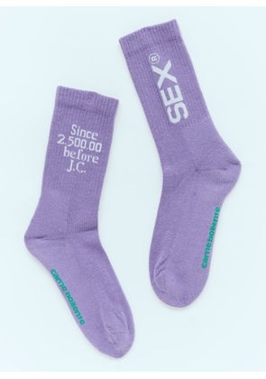 Carne Bollente Sex Socks -  Socks Purple Eu 36 - 41