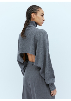 Sportmax Wool-and-cashmere-blend Sweater - Woman Knitwear Grey L