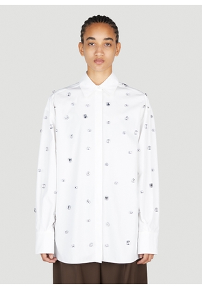 Sportmax Nordica Crystal Embellished Shirt - Woman Shirts White It - 42
