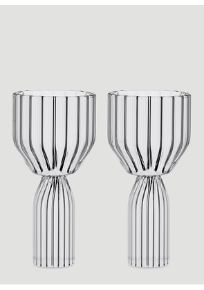 Fferrone Design Set Of Two Margot Dessert Goblets -  Glassware Transparent One Size