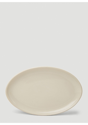 Marloe Marloe Set Of Two Oval Dinner Plates -  Ceramics Cream One Size