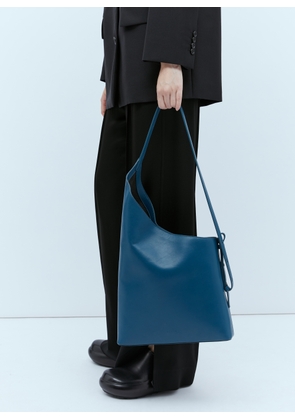Aesther Ekme Demi Lune Leather Shoulder Bag - Woman Shoulder Bags Blue One Size