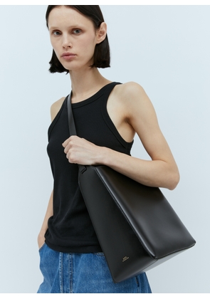 A.P.C. Sac Leather Shoulder Bag - Woman Shoulder Bags Black One Size