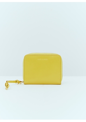 Dries Van Noten Zip Around Leather Wallet - Woman Wallets & Cardholders Yellow One Size