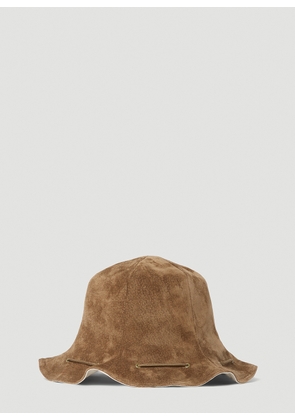 Hender Scheme Drawstring Bucket Hat - Man Hats Brown One Size