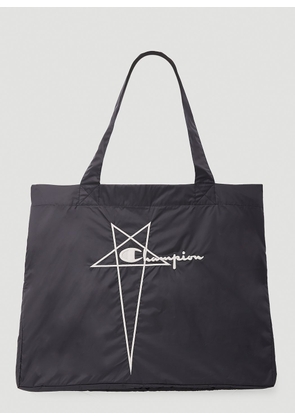 Rick Owens x Champion Logo Tote Bag -  Tote Bags Black One Size