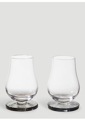 Tom Dixon Set Of Two Puck Nosing Glasses -  Glassware Transparent One Size