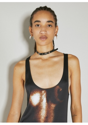 Y/Project Heart Belt Leather Choker - Woman Jewellery Black One Size