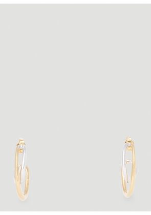 Charlotte Chesnais Initial Hoop Earrings - Woman Jewellery Gold One Size