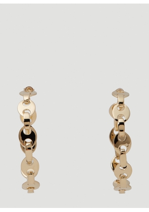 Paco Rabanne Eight Link Nano Hoop Earrings - Woman Jewellery Gold One Size