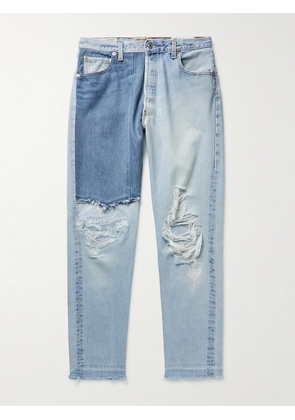 Gallery Dept. - Ken Slim-Fit Panelled Distressed Jeans - Men - Blue - UK/US 28