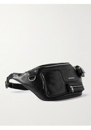Balenciaga - Superbusy Full-Grain Leather Belt Bag - Men - Black