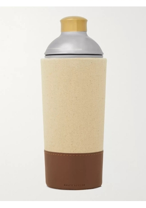 Ralph Lauren Home - Garrett Silver-Tone, Gold-Tone, Canvas and Leather Cocktail Shaker - Men - Silver