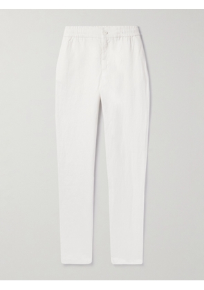 Orlebar Brown - Cornell Straight-Leg Washed Linen Trousers - Men - White - UK/US 28