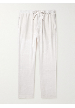 Frescobol Carioca - Oscar Straight-Leg Linen and Cotton-Blend Drawstring Trousers - Men - White - UK/US 30