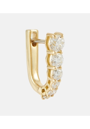 Melissa Kaye Aria U 18kt gold single earring with diamonds