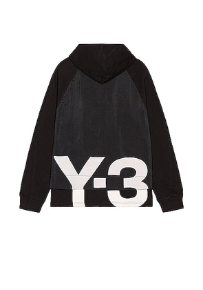 Y-3 Yohji Yamamoto CH3 Jersey GFX Hoodie in Black - Black. Size L (also in S).
