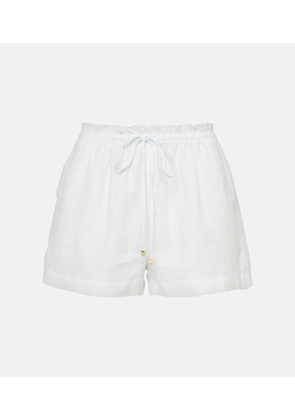 Heidi Klein White Bay linen shorts