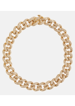 Shay Jewelry Medium 18kt yellow gold bracelet with diamonds