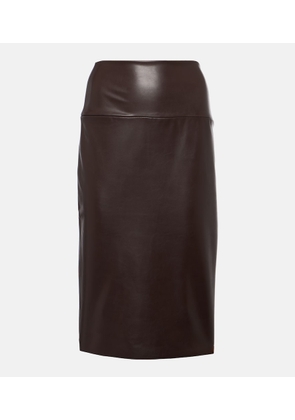 Norma Kamali Faux leather pencil skirt